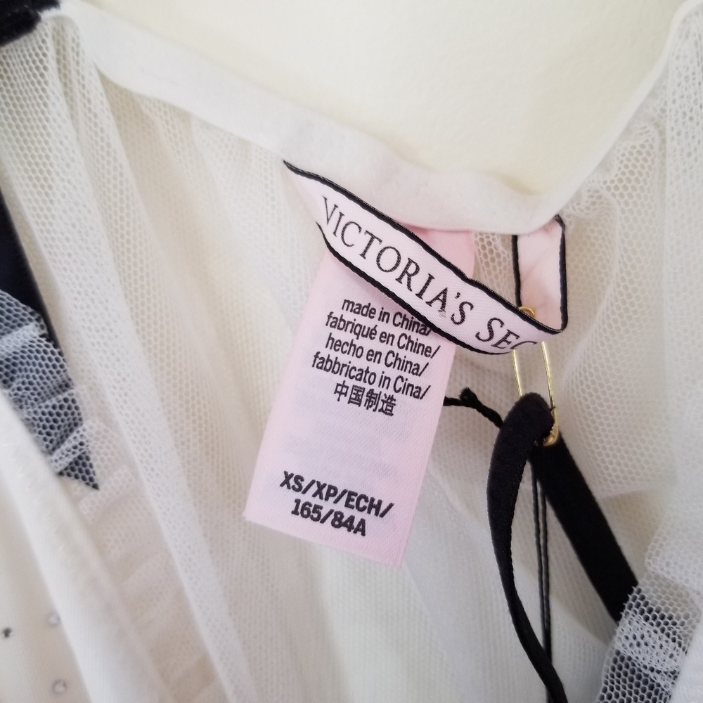 NWT Victoria Secret Lingerie Snowflake 2 Piece Thong Nightie Set Size XS - Picture 8 of 13